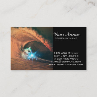 ocean waves water sports I love surfing surfer Business Card