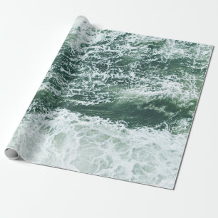 Ocean waves wrapping paper