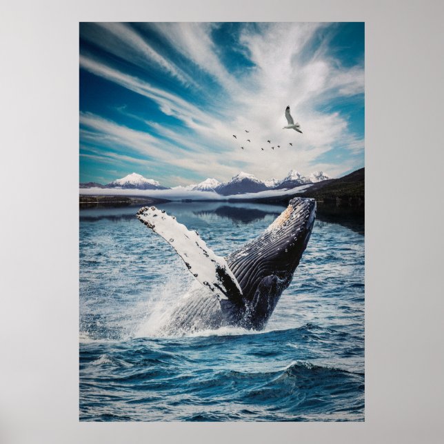 Ocean Whale Poster (Front)