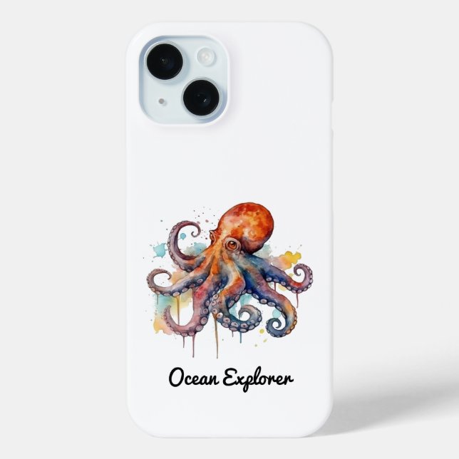 Ocean Whimsy: Colourful Octopus Case-Mate iPhone Case (Back)