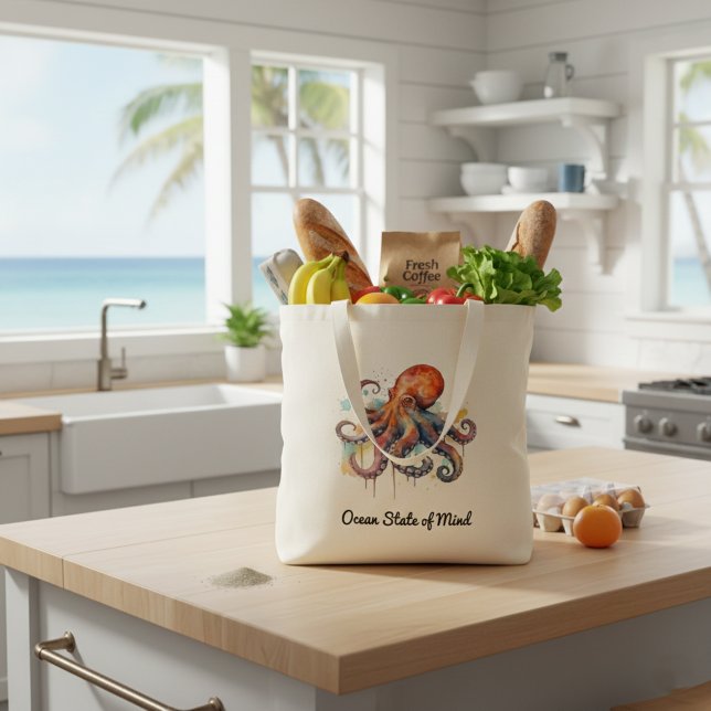 Ocean Whimsy: Colourful Octopus Tote Bag (Creator Uploaded)