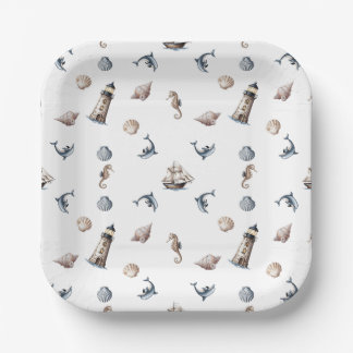 Ocean Whispers! Paper Plate