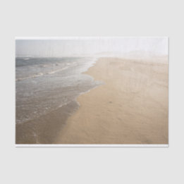 Ocean Whitewash on Beach Tissue Paper
