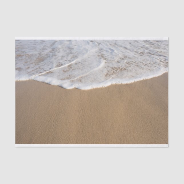 Ocean Whitewash on Beach Tissue Paper (Front)