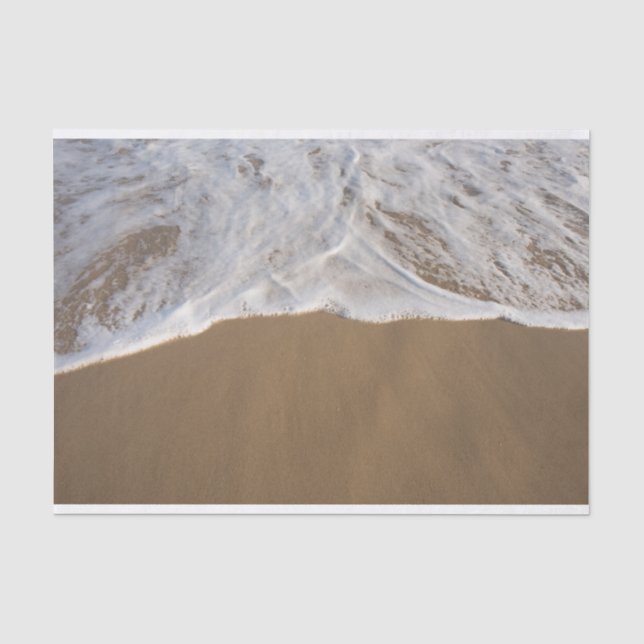 Ocean Whitewash on Beach Tissue Paper (Front)
