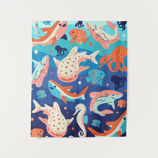 Ocean Wonders Tapestry (Front)