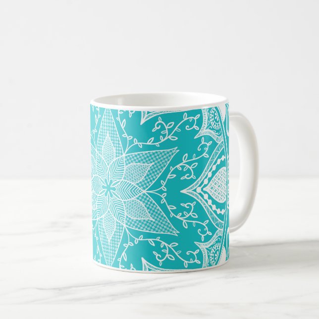 Oceana Mandala Coffee Mug (Front Right)