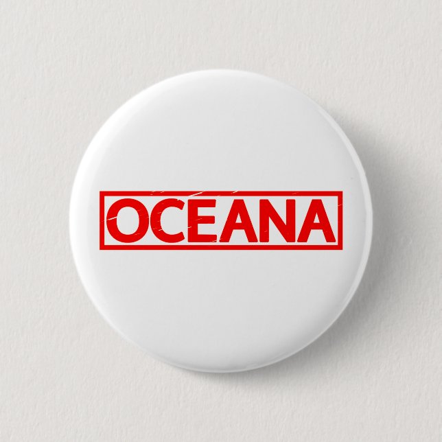 Oceana Stamp 2 Inch Round Button (Front)