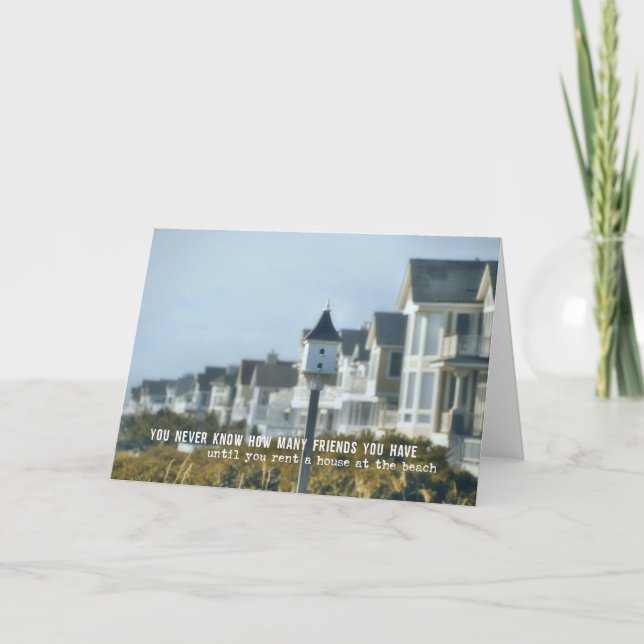 OCEANFRONT Greeting Card (Front)