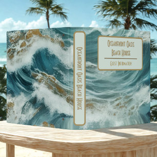 Oceanfront Oasis Personalized Guest Binder