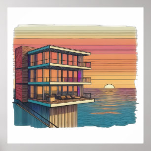 Oceanfront Serenity Poster