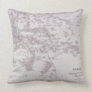 Oceania (Australia, Polynesia, and Malaysia) Throw Pillow