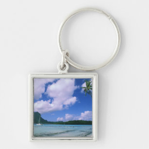 Oceania, French Polynesia, Tahiti. View of Keychain