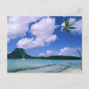 Oceania, French Polynesia, Tahiti. View of Postcard