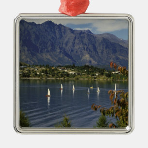 Oceania, New Zealand, South Island, Queenstwon. Metal Ornament