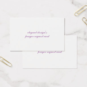 Oceania standard matte prayer request card