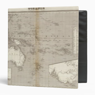 Oceania uncolored map binder