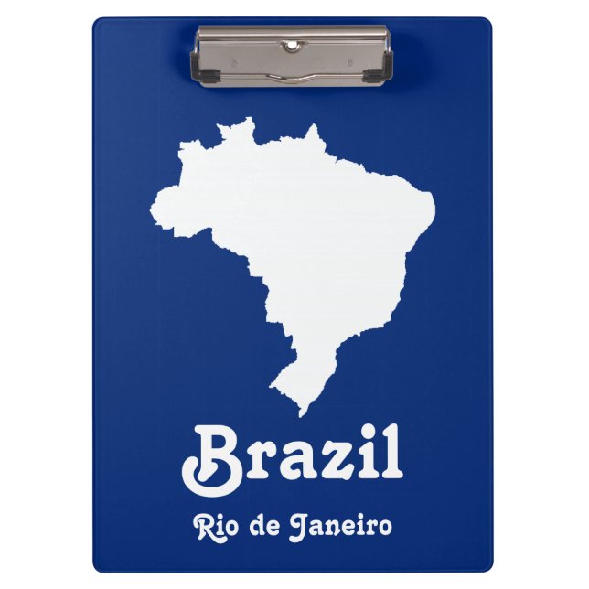 Oceanic Blue Festive Brazil at Emporio Moffa Clipboard (Front)
