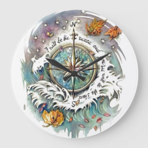Oceanic design large clock