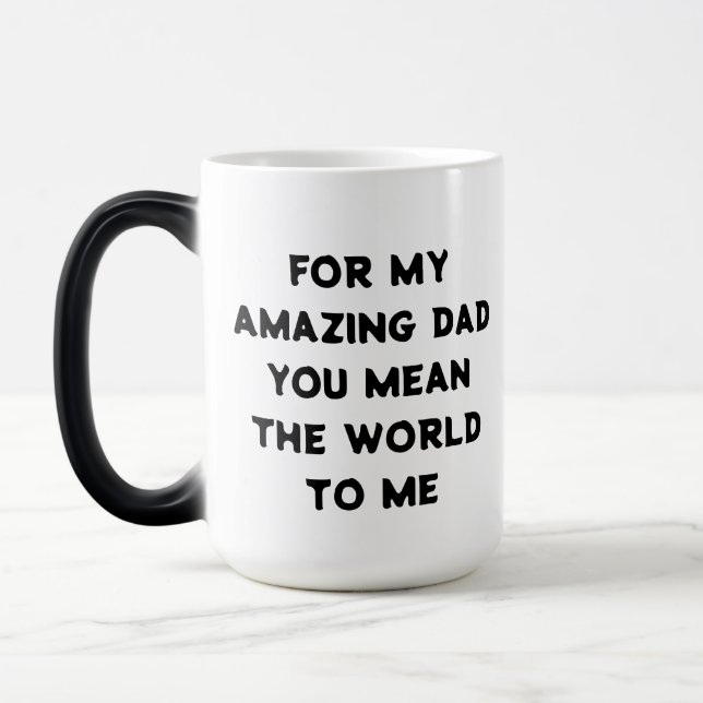 Oceanic Love Customizable Dad's Coffee  Magic Mug (Left)