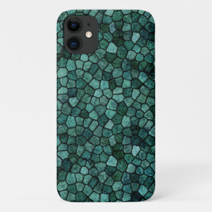 Oceanic Mosaic Crust Texture Abstract Pattern iPhone 11 Case