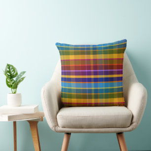Oceanic Plaid ORD Throw Pillow