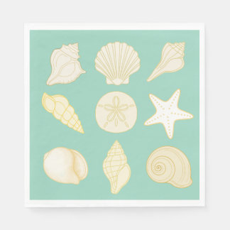 oceanic seashell nautical napkins