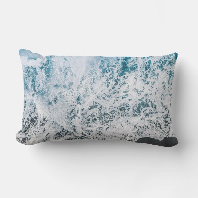 Oceanic Serenity Beach Water Pillow (Front)