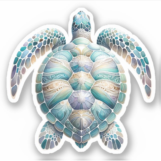 Oceanic Turtle Watercolor (Front)