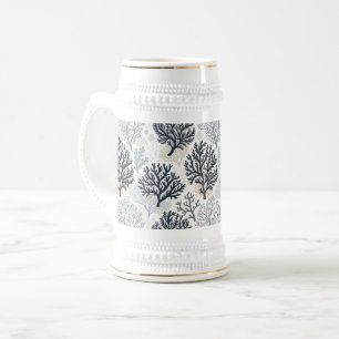 Oceanic Vibes Botanical Corals Beer Stein