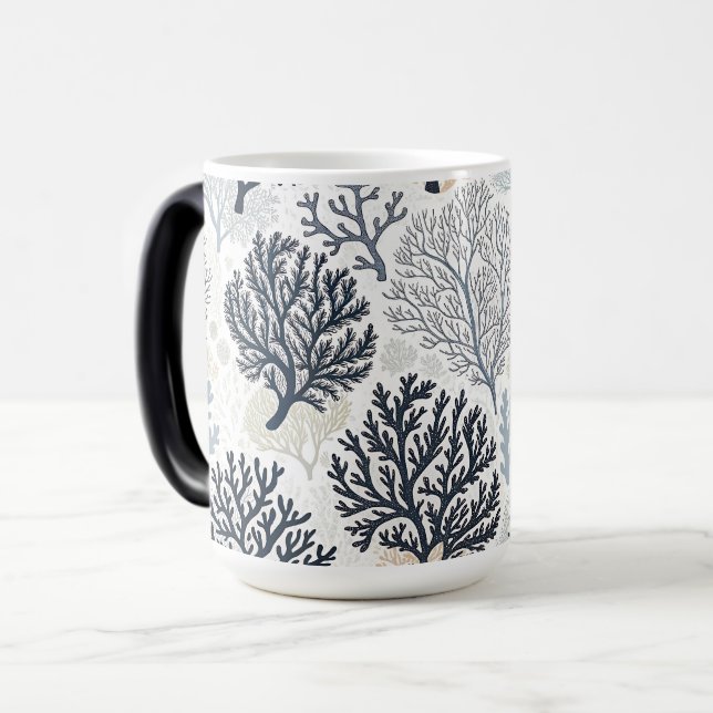 Oceanic Vibes Botanical Corals Magic Mug (Front Left)