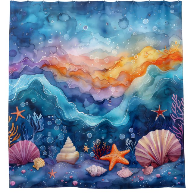  “Oceanic Watercolor Serenade” (Front)