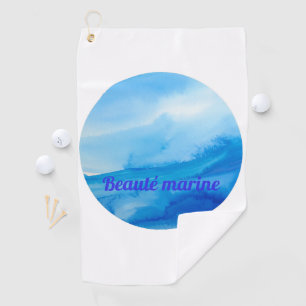 Oceanic Wavy Beauty Golf Towel