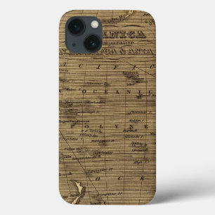 Oceanica Hand Coloured Atlas Map iPhone 13 Case