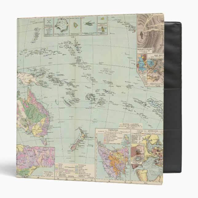 Oceanien - Atlas Map of Oceania Binder (Front/Inside)