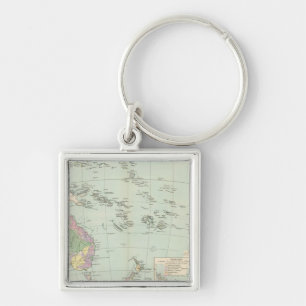 Oceanien - Atlas Map of Oceania Keychain