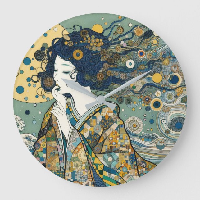 "Ocean's Breath" Large Clock (Front)