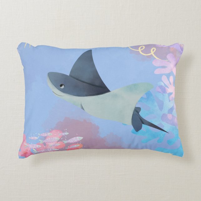 Oceans Dreams Accent Pillow (Front)