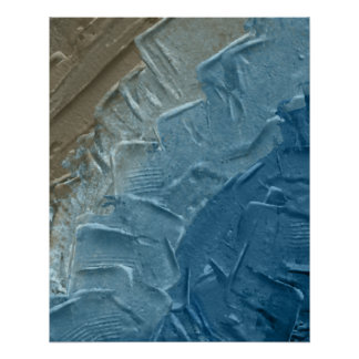 Ocean's Edge: A Digital Painting of Tranquillity Poster