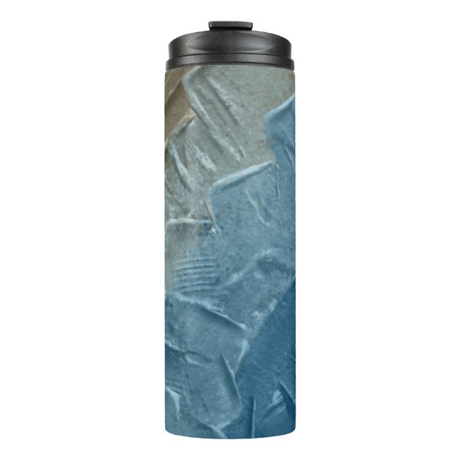 Ocean's Edge: A Digital Painting of Tranquillity Thermal Tumbler (Front)