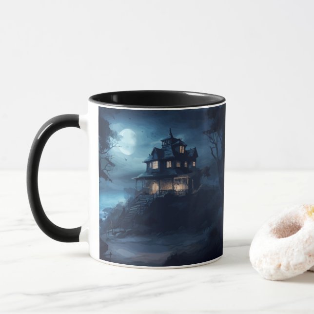 Ocean's Edge Manor Mug (With Donut)