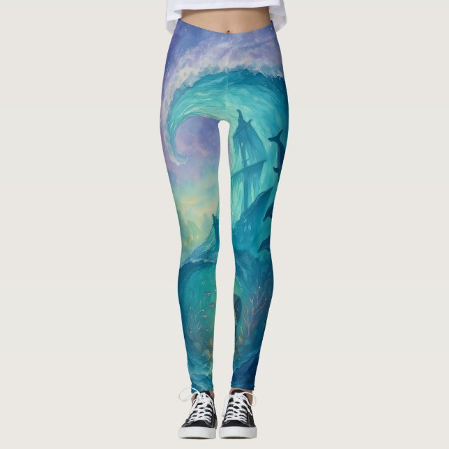 Ocean's Mystery Leggings Tights (Front)