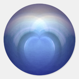 Oceans of Love Wedding Classic Round Sticker