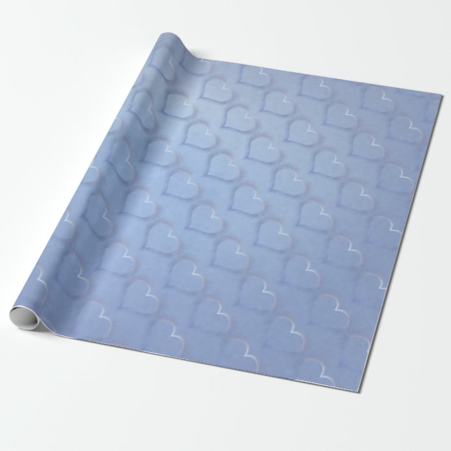 Oceans of Love Wedding Wrapping Paper (Unrolled)