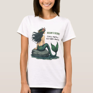 Ocean's Secret Mermaid Graphic T-Shirt