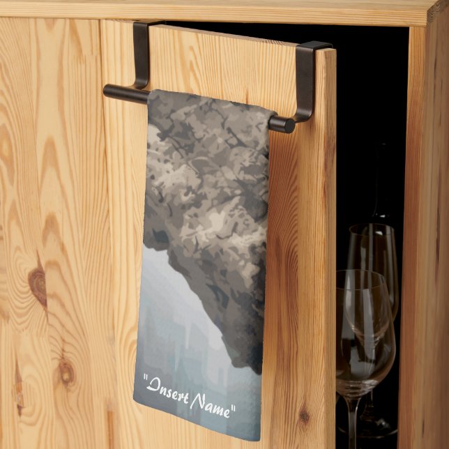 Ocean's Sentinel Kitchen Towel (Thirds Fold)