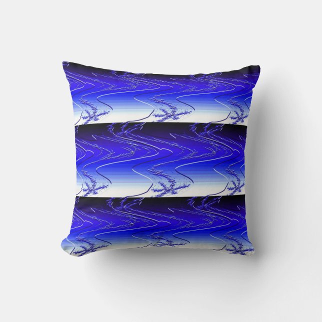 Oceans Throw Pillow (Front)