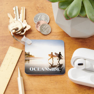 Oceanside Beach Keychain