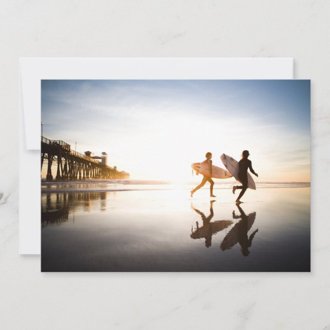 Oceanside Beach Thank You Card (Front)