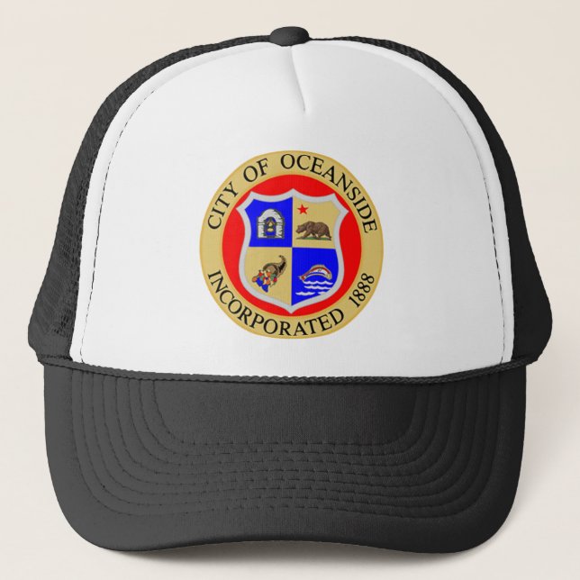 Oceanside, California Trucker Hat (Front)